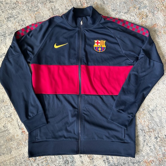 Nike FC men’s Barcelona football jacket size large - Picture 1 of 7